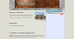 Desktop Screenshot of ebenezerlutheran.net
